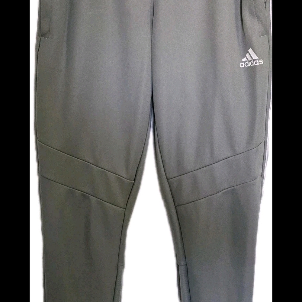 Adidas Womens TIRO19 Training Side Logo Pants FK9011 Gray White Size S EUC